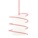 Carly 1 Light 14.75 inch Pink Pendant Ceiling Light