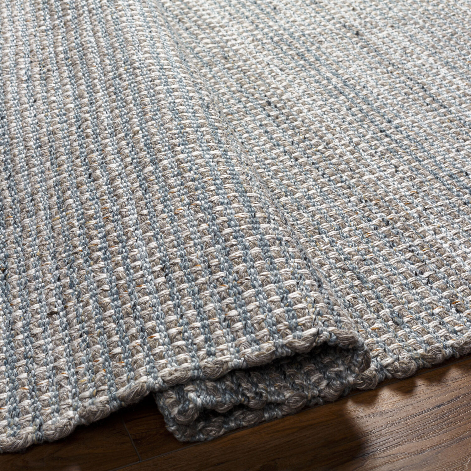 Sara 120 X 96 inch Light Slate Rug, Rectangle