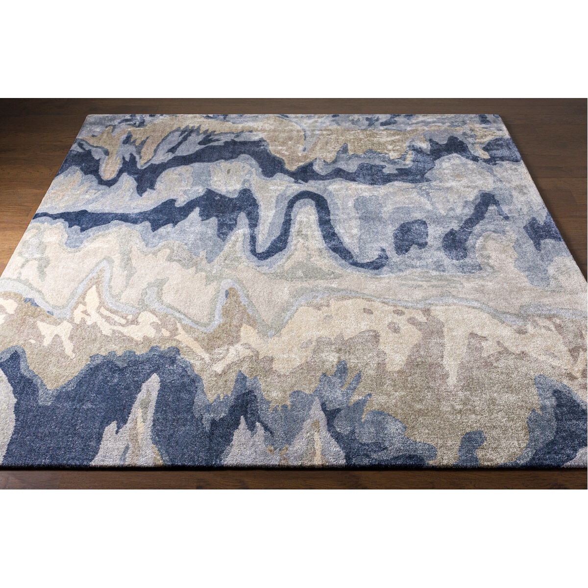 Gemini 120 X 120 inch Beige Rug in 10 Ft Square, Square