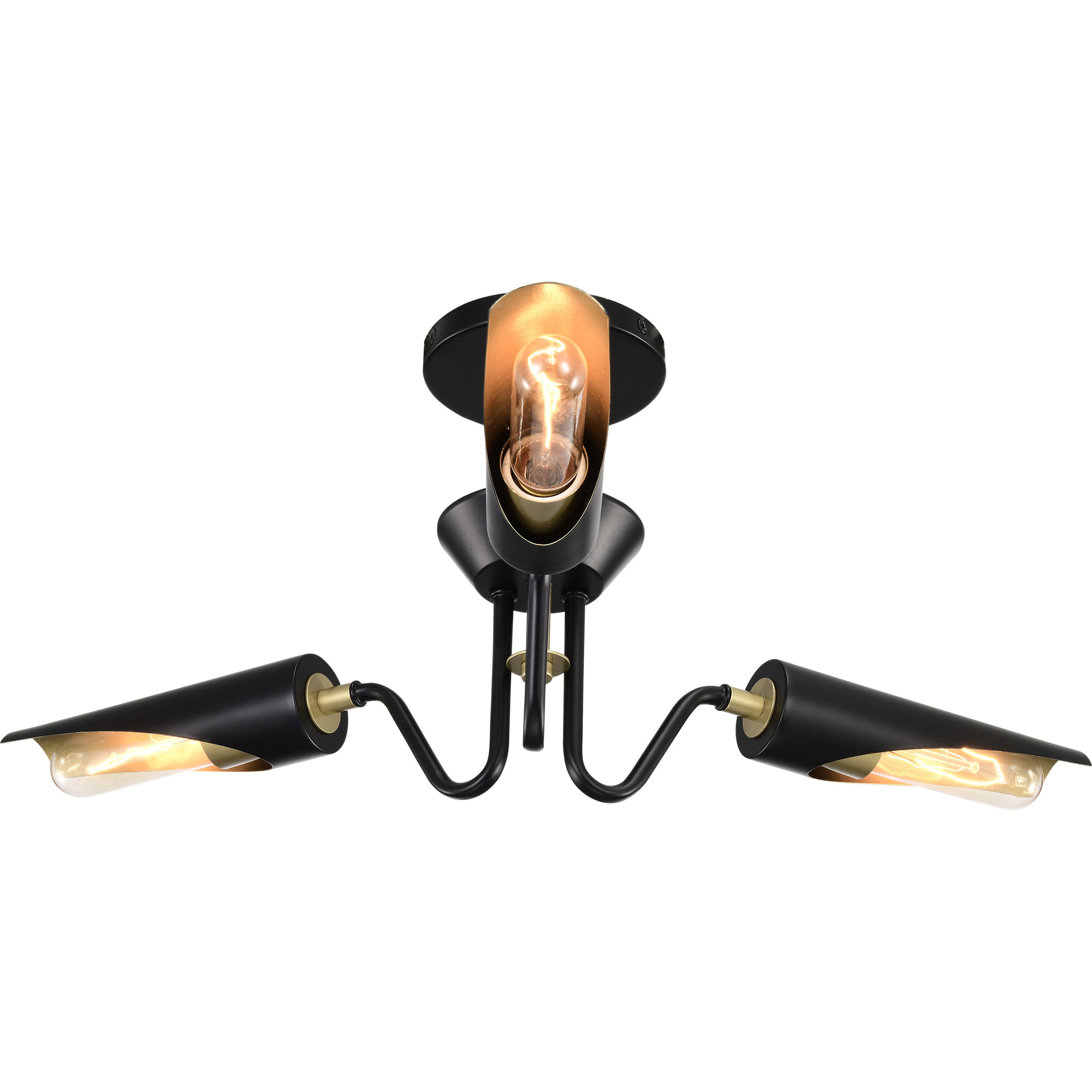 Marc 3 Light 21 inch Matte Black Chandelier Ceiling Light