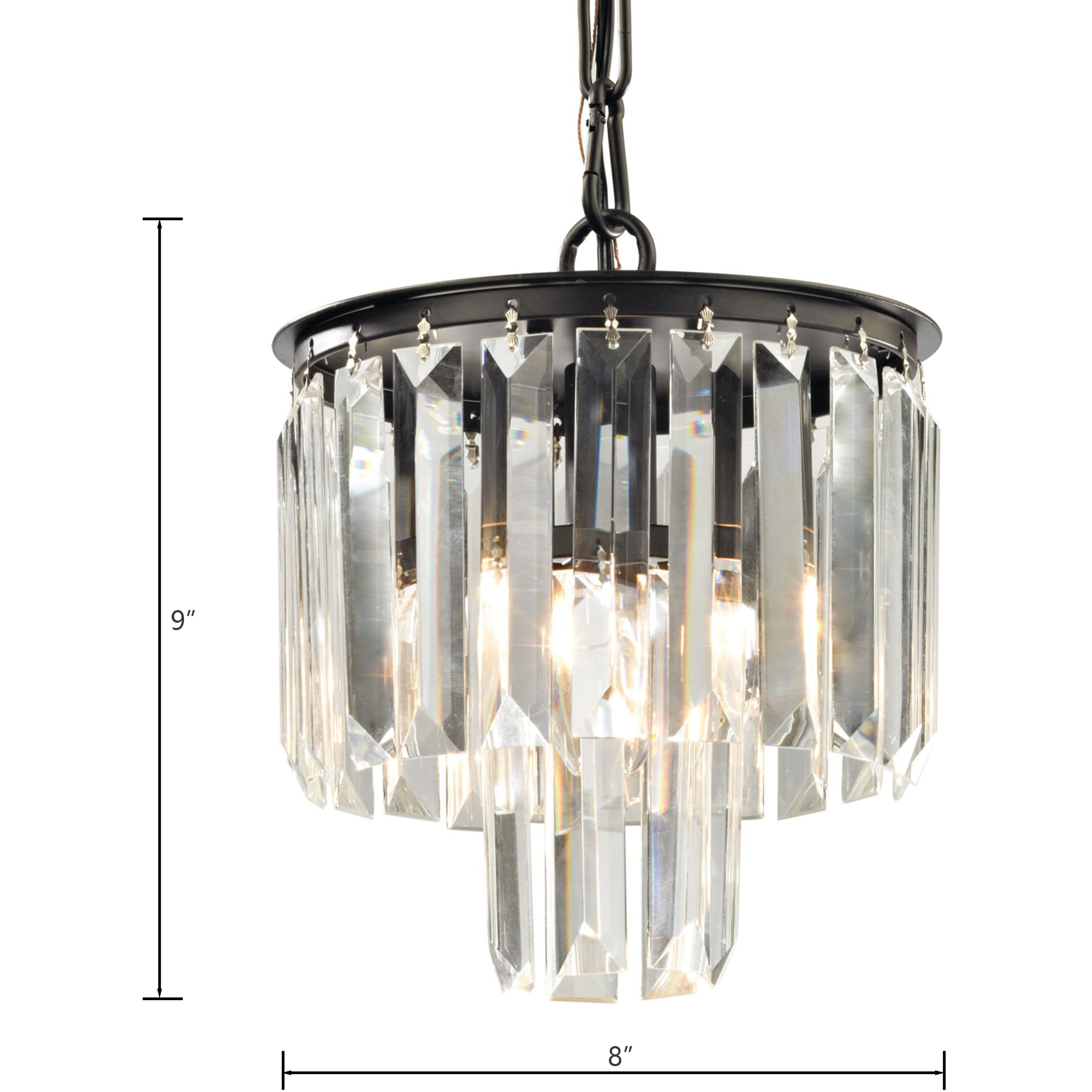 Palacial 1 Light 8 inch Oil Rubbed Bronze Mini Pendant Ceiling Light