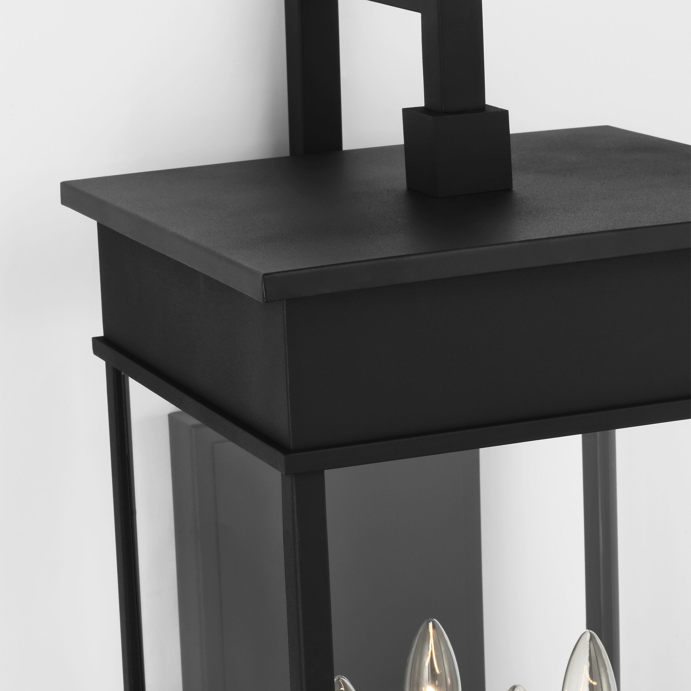 C&M by Chapman & Myers Cupertino 4 Light 35.13 inch Textured Black Outdoor Wall Lantern