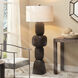 Totem 62 inch 100.00 watt Dark Black Floor Lamp Portable Light
