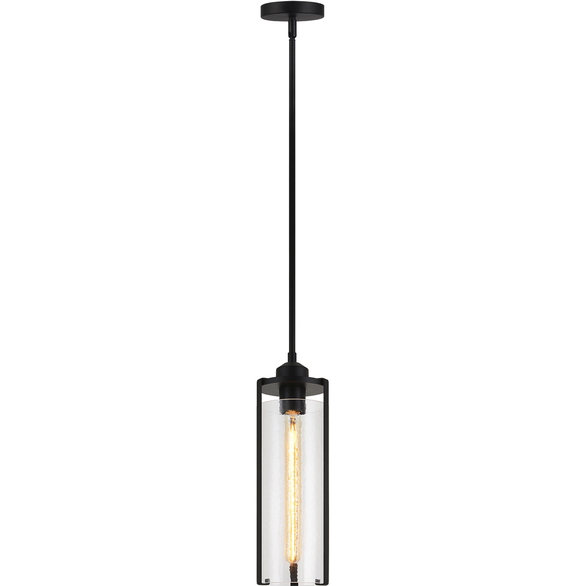 Bayou 1 Light 5.13 inch Black Pendant Ceiling Light