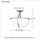 Antebellum 2 Light 14.75 inch Brushed Nickel Semi-Flush Mount Ceiling Light