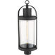 Roundhouse 1 Light 25 inch Black Outdoor Post Mount Fixture in 8