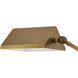 Repertoire 50.75 inch 7 watt Antique Brass and White Floor Lamp Portable Light