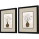 Branches in Urn Black and Neutral and Beige and Multi Framed Art, Propac