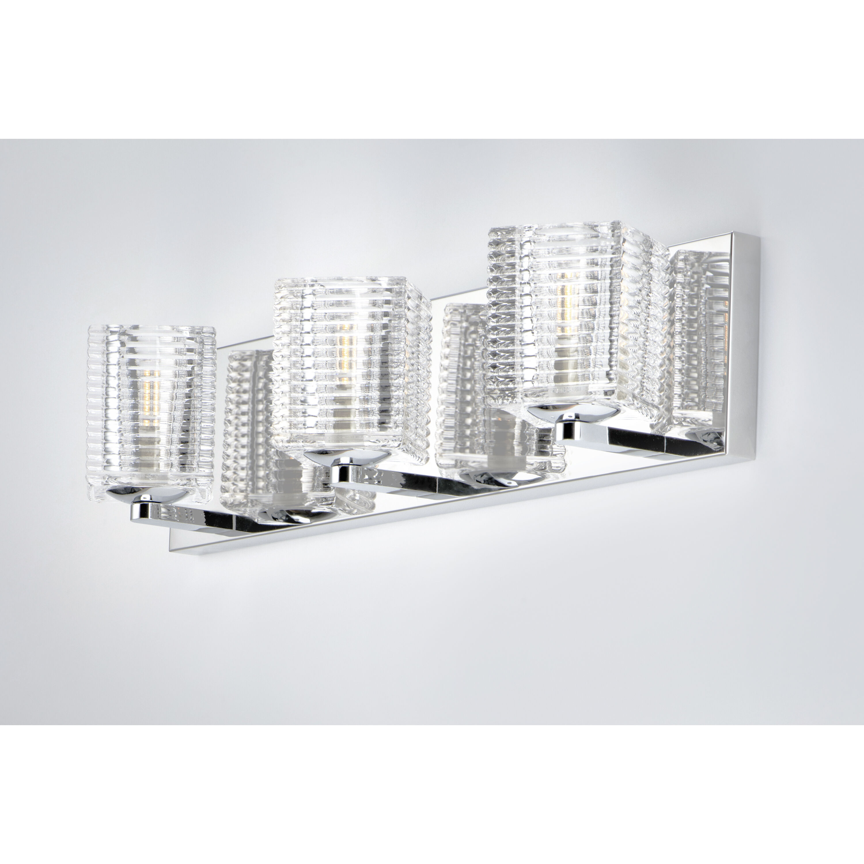 Groove LED 20.5 inch Polished Chrome Bath Vanity Wall Light