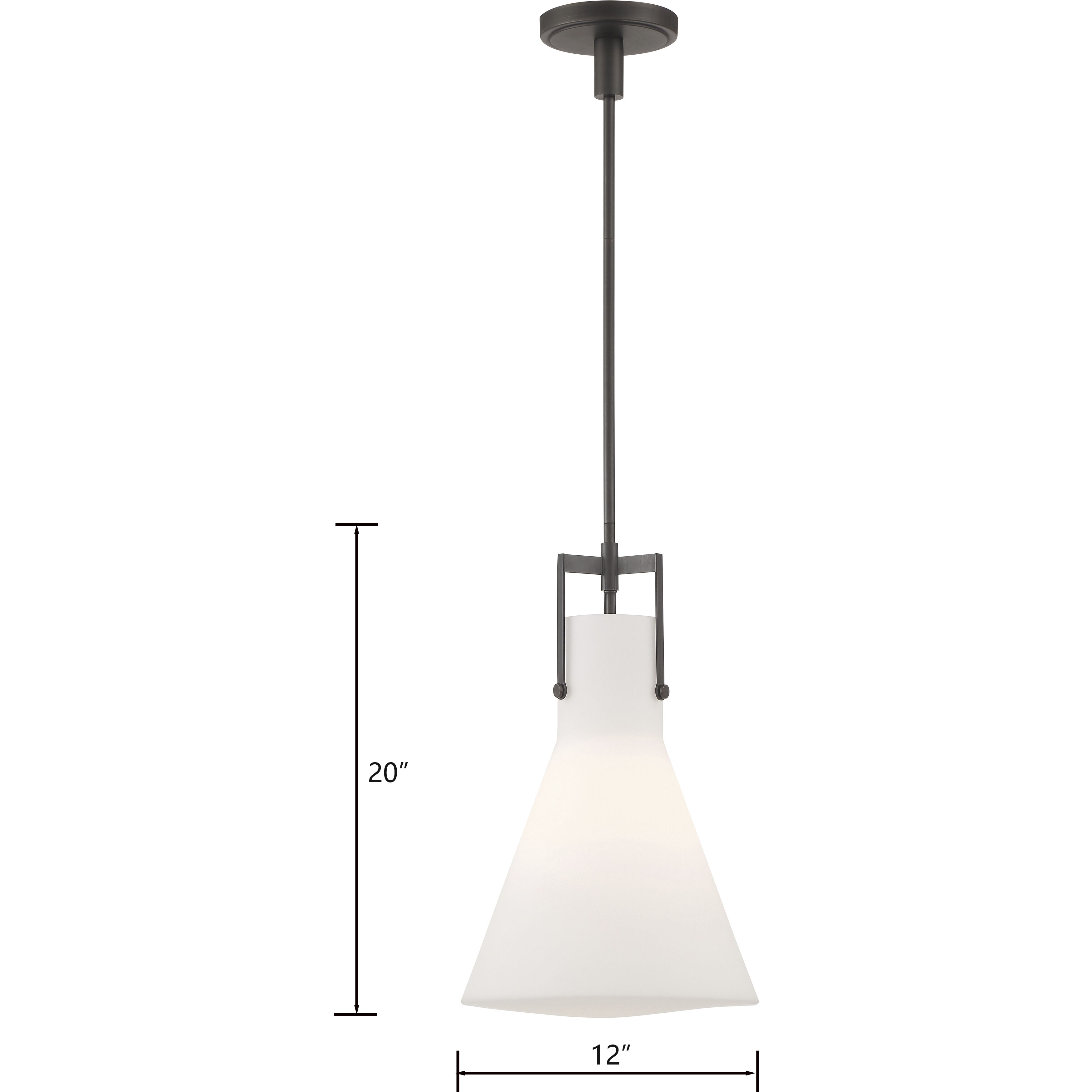 Izel 1 Light 12 inch Oil Rubbed Bronze Pendant Ceiling Light