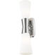 Emrys 2 Light 4.5 inch Polished Nickel Wall Sconce Wall Light