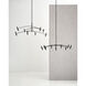 Sean Lavin Aerial LED 60.1 inch Matte Black Chandelier Ceiling Light, Integrated LED