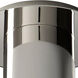 Ellipse LED 6 inch Satin Nickel Flush Mount Ceiling Light in Polished Chrome