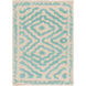 Atlas 36 X 24 inch Emerald, Beige Rug