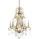 Claire 6 Light 24 inch Antique Gold Chandelier Ceiling Light