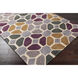 Cosmopolitan Burgandy/Gray/Medium Brown/Charcoal/Light Beige Handmade Rug