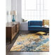 Chemistry 96 X 96 inch Ink Blue Rug in 8 Ft Square, Square