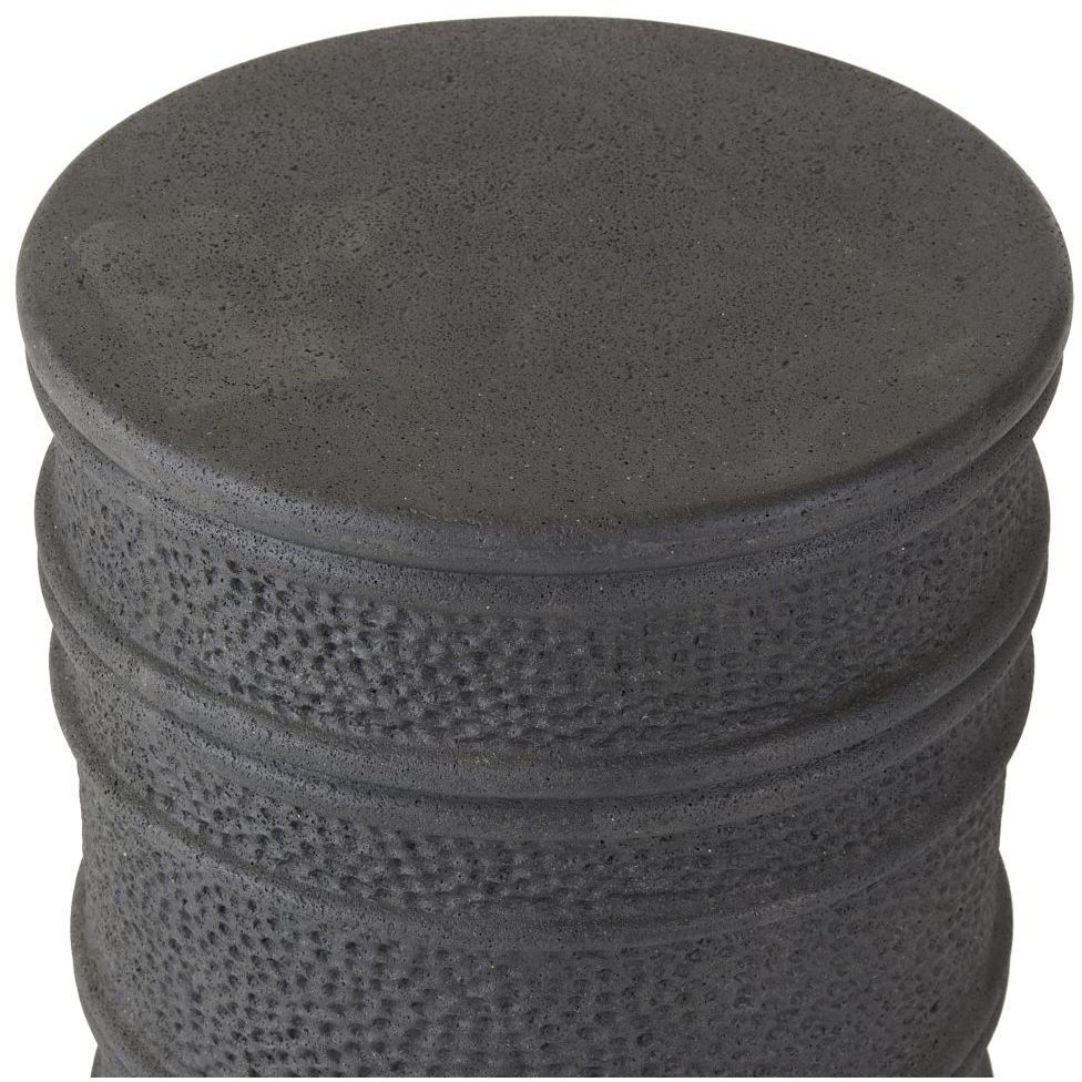 Dermot 18 inch Black Outdoor End Table