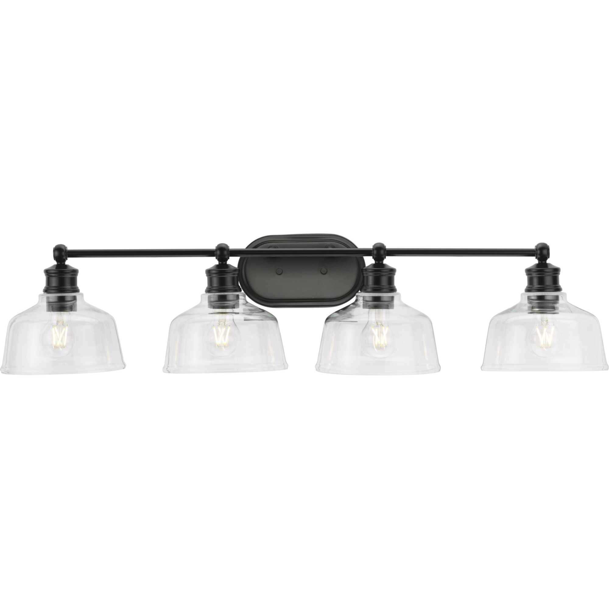 Singleton 4 Light 36 inch Matte Black Bath Vanity Wall Light