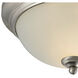 Huntington 2 Light 11 inch Brushed Nickel Flush Mount Ceiling Light