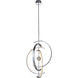 Anillo LED 21 inch Chrome Pendant Ceiling Light