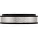 MinLav LED 15 inch Coal / Brushed Nickel Flush Mount Ceiling Light