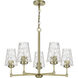 Crestwood 5 Light 30 inch Antique Brass Chandelier Ceiling Light