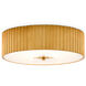 Caravel 1 Light 14 inch Gold Leaf/Frosted Glass Flush Mount Ceiling Light
