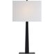 Candace 26 inch 100 watt Matte Black Table Lamps Portable Light, Set of 2