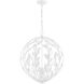 Broche 6 Light 21 inch Matte White Chandelier Ceiling Light