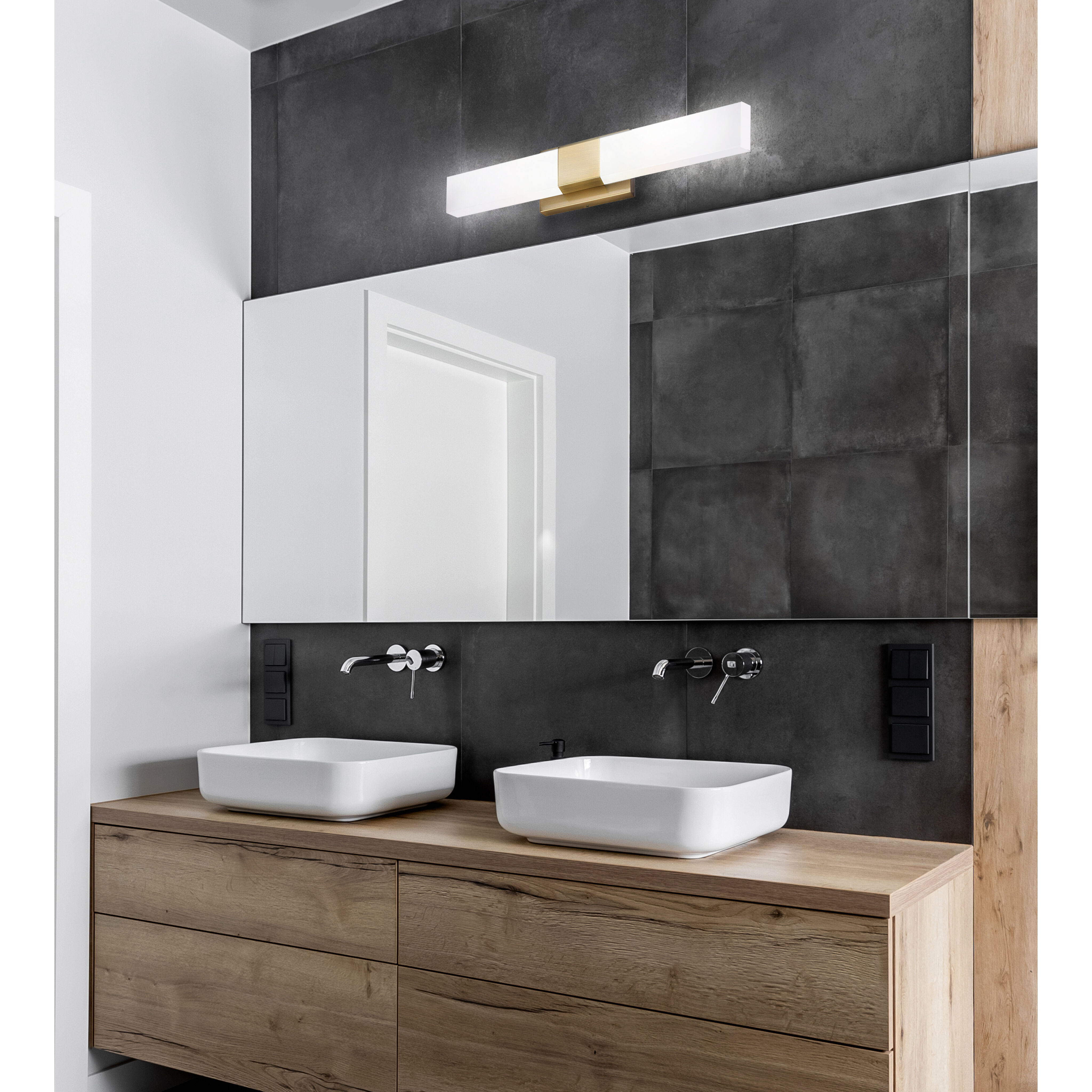 Farrow LED 4.75 inch Gold Vanity Light Wall Light