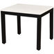 Parson 22 X 18 inch White Marble End Table