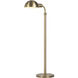 Cos 45 inch Dark Antique Brushed Brass Floor Lamp Portable Light