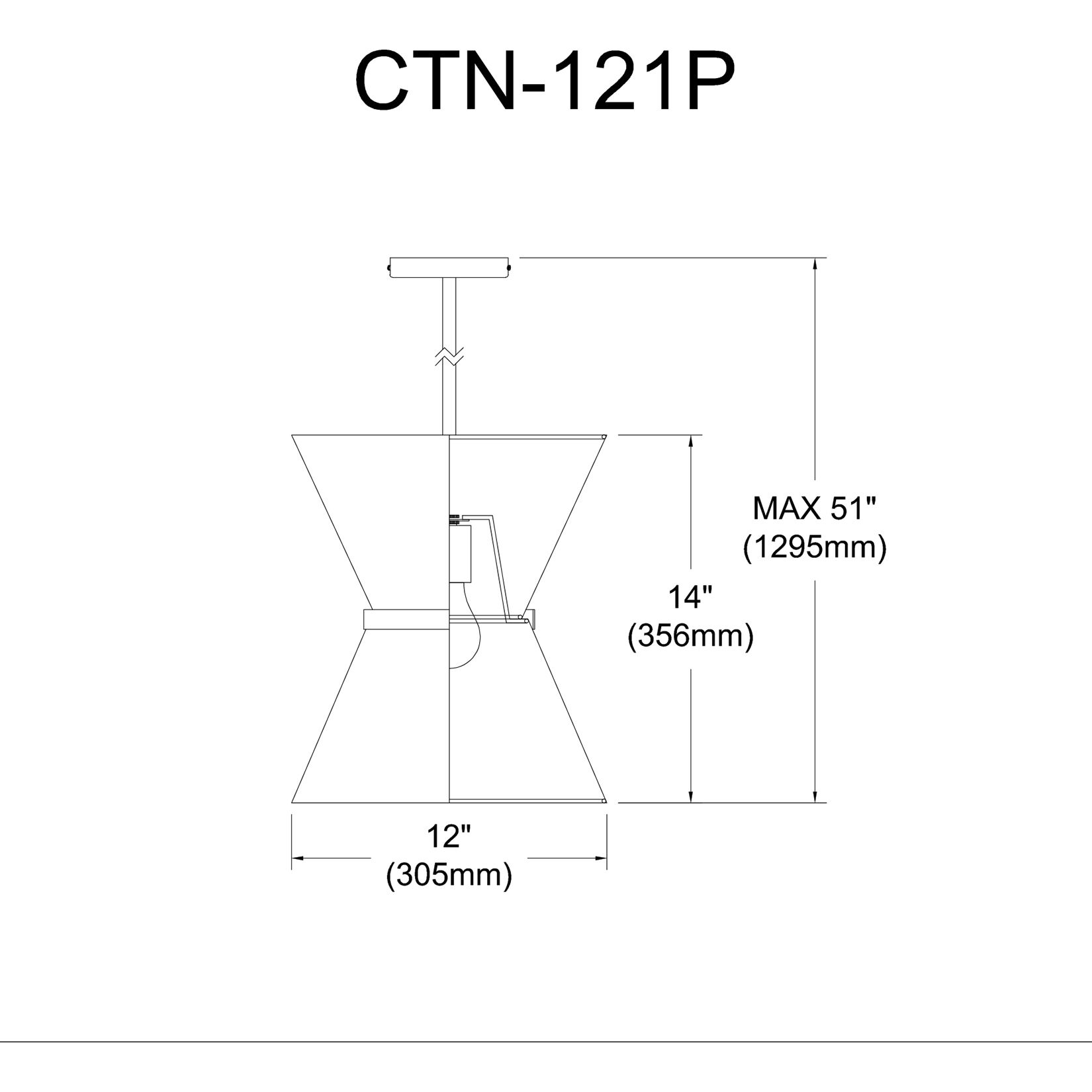 Caterine 1 Light 12 inch Matte Black Pendant Ceiling Light in Black/Gold Jewel Tone