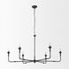 Gabriel 47.25 inch Black Chandelier Ceiling Light