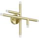 Manhattan LED 5.75 inch Brushed Gold Wall Sconce Wall Light