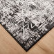 Sesia 36 X 24 inch Black/Grey Rug in 2 x 3