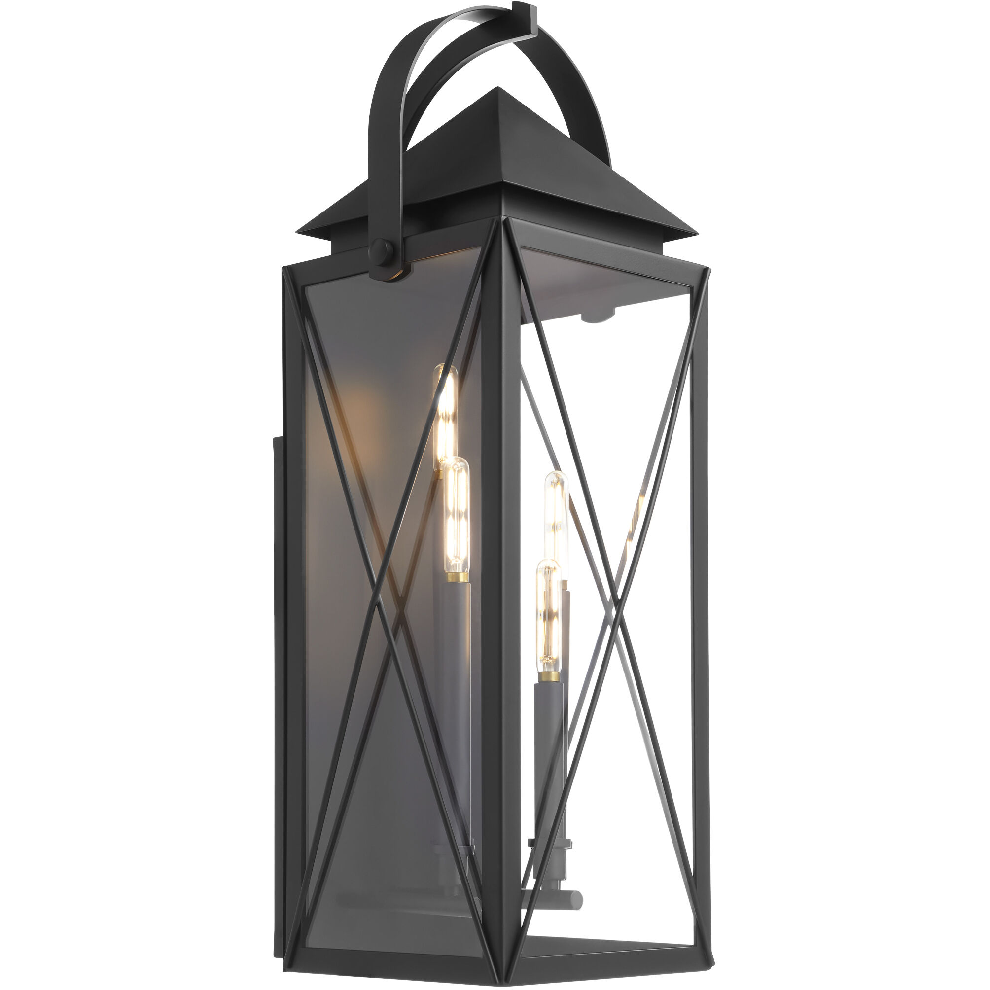Mystic 4 Light 29.5 inch Matte Black Outdoor Wall Lantern