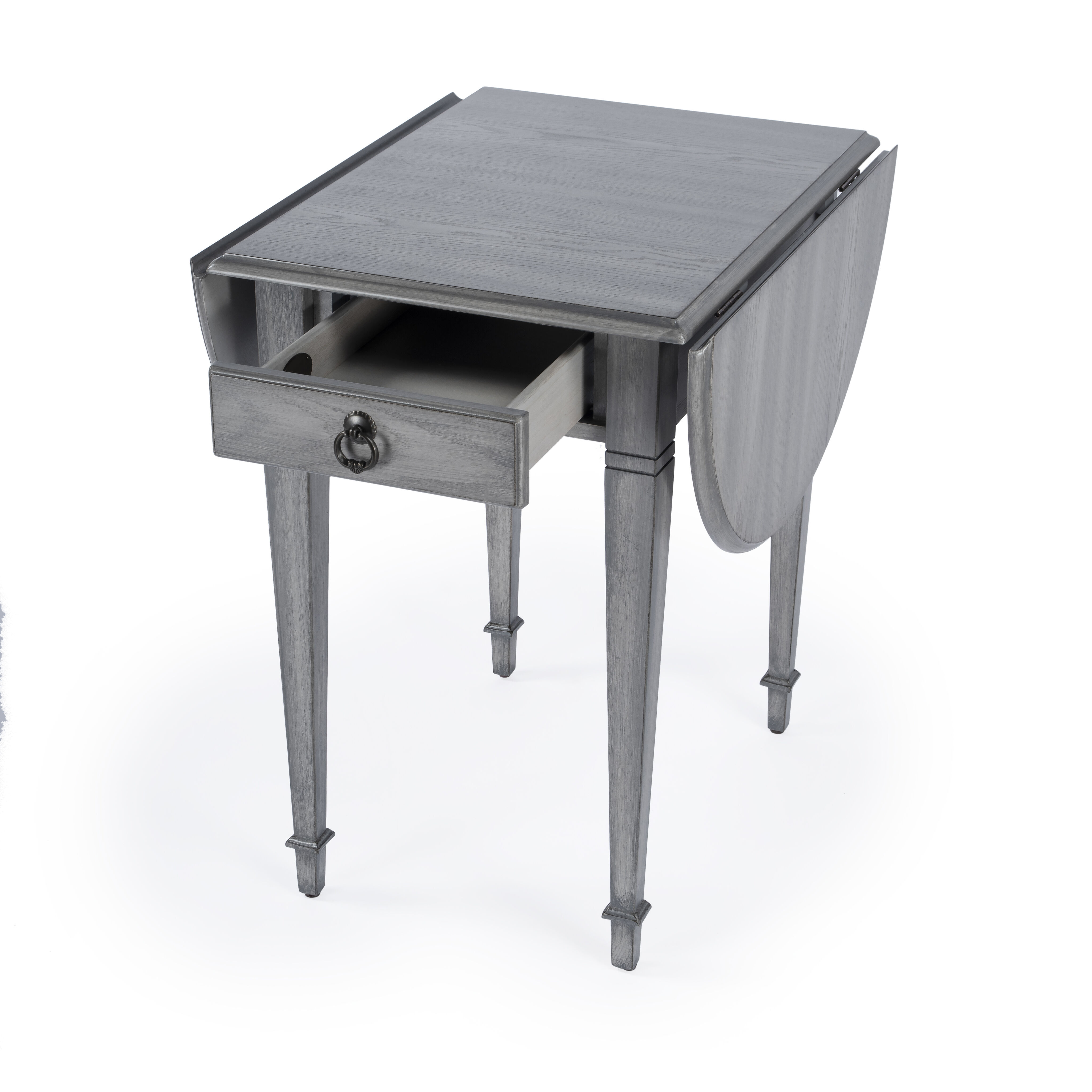 Glenview Gary Pembroke Side Table in Gray