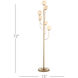 Farnsworth 72 inch 25 watt Brass Floor Lamp Portable Light