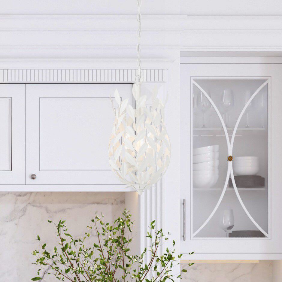Broche 3 Light 9.5 inch Matte White Pendant Ceiling Light