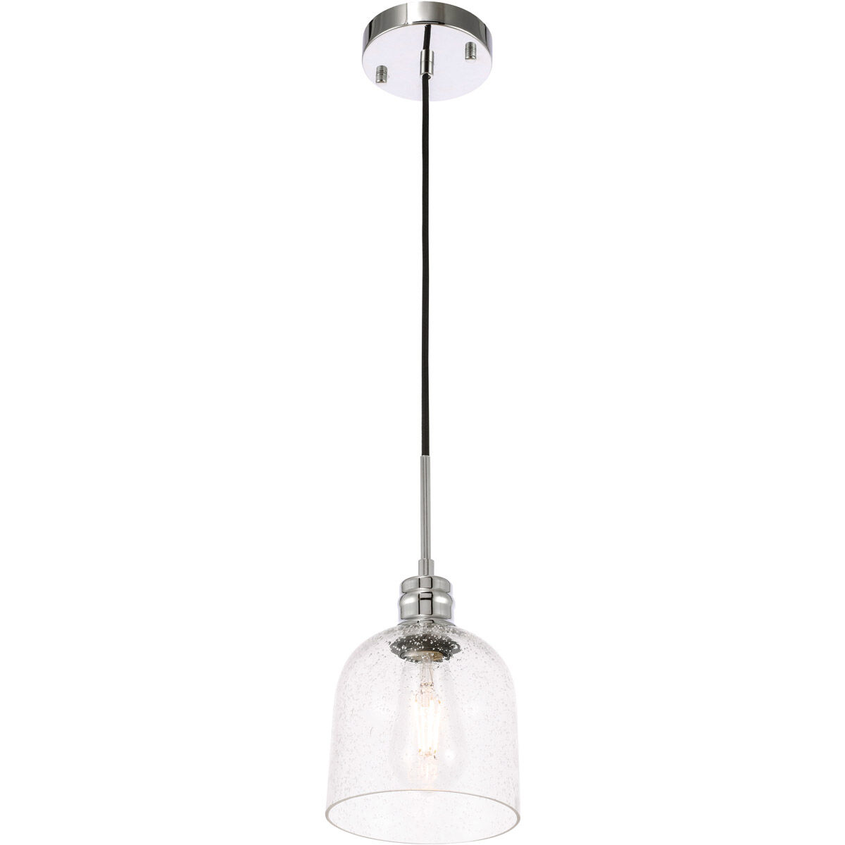 Gabe 1 Light 6 inch Chrome Pendant Ceiling Light