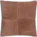 Conrad 18 X 18 inch Brick/Rose Gold/Clay/Dark Brown/Pearl Accent Pillow