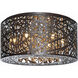 Troy 7 Light 15.75 inch Bronze Flush Mount Ceiling Light