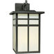 Mission 3 Light 19 inch Black Outdoor Wall Sconce