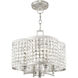 Grammercy 4 Light 14 inch Brushed Nickel Convertible Mini Chandelier/Ceiling Mount Ceiling Light
