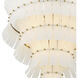 Abigail 21 Light 29.5 inch Aged Brass Chandelier Ceiling Light in White
