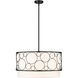 Kendall 4 Light 24 inch Matte Black Chandelier Ceiling Light