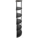 Spago Matte Black Bookcase
