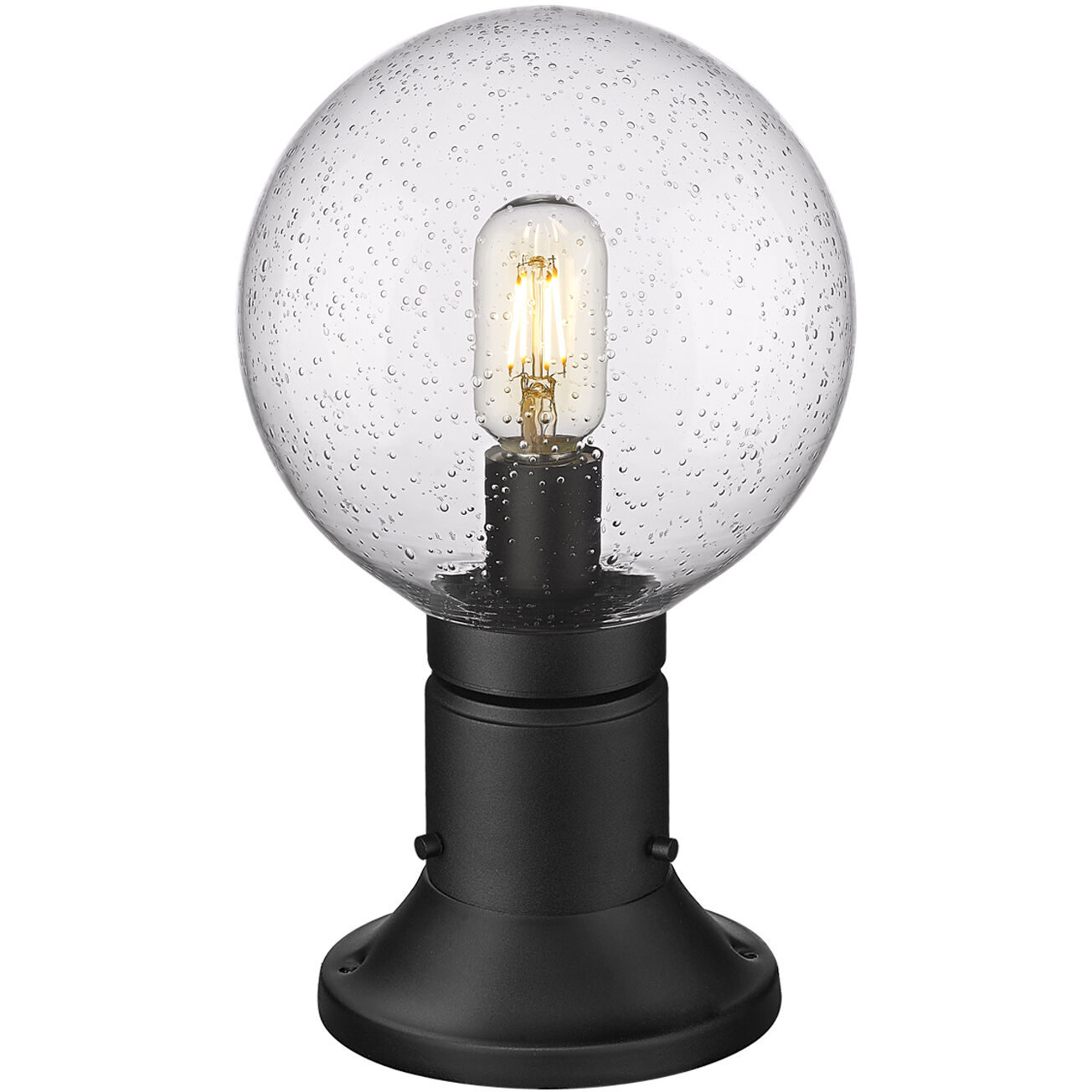 Laurent 1 Light 13.5 inch Black Outdoor Pier Mounted Fixture